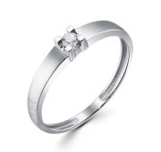 38-120-100-0,91 Кольцо помолвочное с бриллиантом бренд ДНК (Au 585)