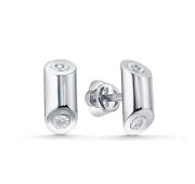 121-620-100-1,60 Серьги пуссеты с бриллиантами бренд ДНК (Au 585)