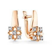 172-212-100-3,86 Серьги с бриллиантами бренд ДНК (Au 585)