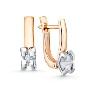 92-210-100-3,09 Серьги с бриллиантами бренд ДНК (Au 585)