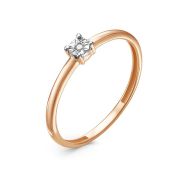 К0849-120-0,75 Кольцо помолвочное с бриллиантом бренд Империал (Au 585)