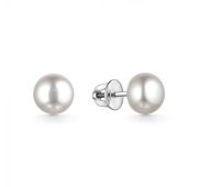 28109S1D8 Серьги пуссеты с жемчугом бренд De Fleur (Серебро 925)