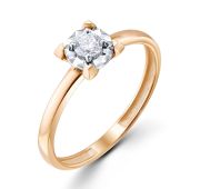 1281-11203-1,49 Кольцо помолвочное с бриллиантом бренд Лето (Au 585)