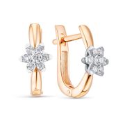 1267-2120-2,70 Серьги с бриллиантами бренд Лето (Au 585)