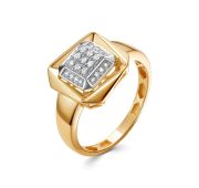 1-1052-19-2,22 Кольцо с бриллиантами бренд Первая Бриллиантовая Компания (Au 585)