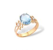 кольцо из золота с топазом