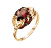 кольцо из золота с гранатом