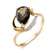 кольцо с раух топазом