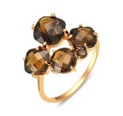 Кольцо с раух топазом