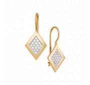 20042 Серьги с фианитами (Au 585)
