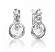02-4832-00-201-1120 Серьги из белого золота бренд Platina (Au 585)