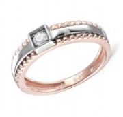 11-01244-1000 Кольцо помолвочное с бриллиантом бренд Kabarovsky (Au 585)