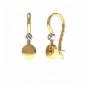 01-216892 Серьги детские бренд Sanis (Au 585)