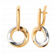 20922 Серьги золотые без вставок (Au 585)