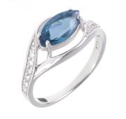 Кольцо с топазом