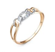 1103202 Кольцо из золота с фианитами бренд Delta (Au 585)