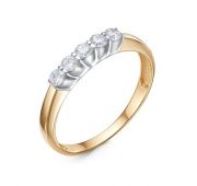 1103061 Кольцо дорожка с фианитами бренд Delta (Au 585)