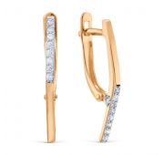 т14702Б939 Серьги из золота бренд Karatov (Au 585)