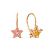 т15202Б963 Серьги детские бренд Karatov (Au 585)