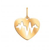 50264 Подвеска сердце (Au 585)