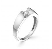 К-171-02-3,0 Кольцо помолвочное из белого золота с бриллиантом (Au 585)