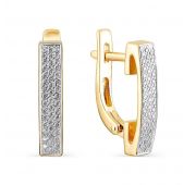 С-1141-01-4,34 Серьги дорожка с бриллиантами (Au 585)