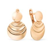 т10002Б288 Серьги без вставок из золота бренд Karatov (Au 585)