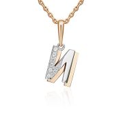 03-3418-И-401-1111 Подвеска буква бренд Platina (Au 585)