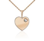 03-3017-00-401-1111-48 Подвеска сердце бренд Platina (Au 585)