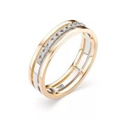 1-108-10-3,73 кольцо обручальное бренд Первая Бриллиантовая Компания (Au 585)