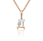 03-3119-Д-401-1111 Подвеска буква бренд Platina (Au 585)