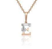 03-3119-E-501-1111-38 Подвеска буква бренд Platina (Au 585)