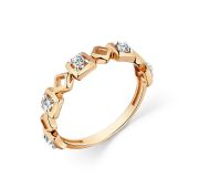 001-0703-0001-011 Кольцо с фианитами бренд Carlin  (Au 585)