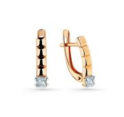 002-0685-0001-011 Серьги с фианитами бренд Carlin (Au 585)