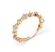 001-0702-0001-011 Кольцо с фианитами бренд Carlin (Au 585)