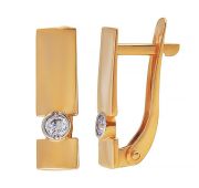 803-02252-10-00-20-00 Серьги с фианитами (Au 585)