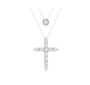 0300372-10775 Колье крест леска бренд Pokrovsky (Серебро 925)