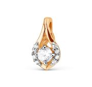 1200234858л Подвеска с фианитами (Au 585)