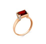 01-3-418-0301-011 Кольцо с гранатом (Au 585)