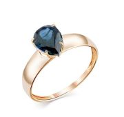 01-3-121-1100-010 Кольцо с лондон топазом (Au 585)
