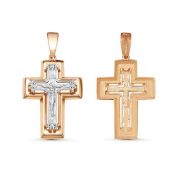 080610 Подвеска крест бренд Delta (Au 585)