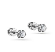 2-1107-1000-1,1 Серьги пуссеты с бриллиантами бренд Kabarovsky (Au 585)