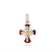 3-140-1018-1,27 Подвеска крест с бриллиантами бренд Kabarovsky (Серебро 925)