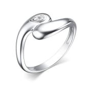 01-3985/000Б-00 Кольцо с бриллиантом бренд Алькор (Серебро 925)