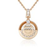 03-3463-08-401-1111 Подвеска знак зодиака водолей бренд Platina (Au 585)