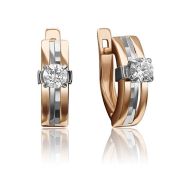 02-4294-00-501-1111-38 Серьги с фианитами бренд Platina (Au 585)