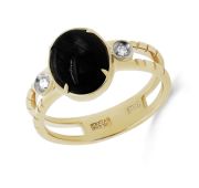 11-21386-6700-3,58 Кольцо с ониксом бренд Kabarovsky (Au 585)