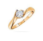 01-117193 Кольцо с фианитом бренд Sanis (Au 585)