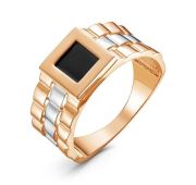 кольцо мужское с фианитом бренд Delta