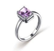 01-3148/00АМ-00 Кольцо с аметистом бренд Алькор (Серебро 925)